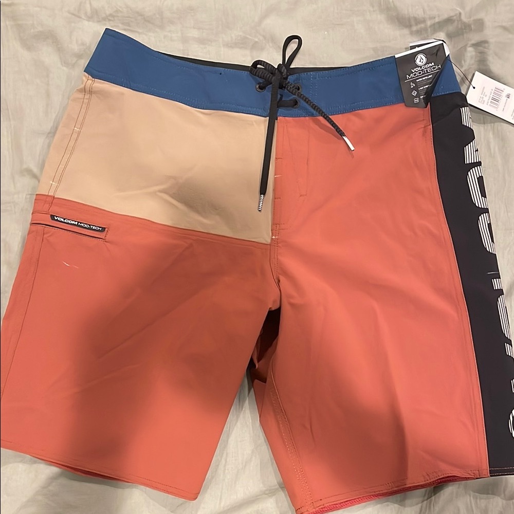 Volcom Men's Multi-Color Swim Shorts